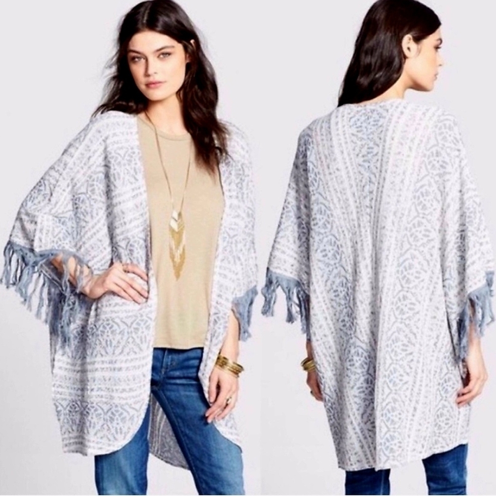 Free People Boho Fringe Kimono